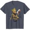 imageMarvel Guardians Of The Galaxy Vol 2 Groot Tape Portrait TShirtHeather Blue