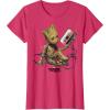 imageMarvel Guardians Of The Galaxy Vol 2 Groot Tape Portrait TShirtRed Heather