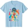 imageMarvel Guardians of the Galaxy Volume 3 Bowie Space Rainbow TShirtBaby Blue
