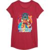 imageMarvel Guardians of the Galaxy Volume 3 Bowie Space Rainbow TShirtRed Heather
