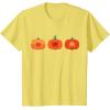 imageMarvel Halloween SpiderMan Trio Pumpkin Characters Lineup TShirtLemon Yellow