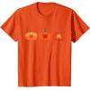 imageMarvel Halloween SpiderMan Trio Pumpkin Characters Lineup TShirtOrange