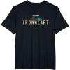 imageMarvel Iron Heart Metallic HeartShaped Logo TShirtBlack