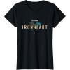 imageMarvel Iron Heart Metallic HeartShaped Logo TShirtBlack