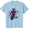 imageMarvel Silver Surfer and Galactus Retro Sixties Stylized TShirtBaby Blue