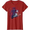 imageMarvel Silver Surfer and Galactus Retro Sixties Stylized TShirtCranberry Red