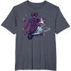 imageMarvel Silver Surfer and Galactus Retro Sixties Stylized TShirtHeather Blue