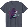 imageMarvel Silver Surfer and Galactus Retro Sixties Stylized TShirtHeather Blue