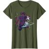 imageMarvel Silver Surfer and Galactus Retro Sixties Stylized TShirtOlive Green