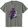 imageMarvel Silver Surfer and Galactus Retro Sixties Stylized TShirtOlive Heather