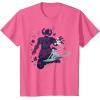 imageMarvel Silver Surfer and Galactus Retro Sixties Stylized TShirtPink Heather