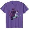 imageMarvel Silver Surfer and Galactus Retro Sixties Stylized TShirtPurple Heather