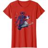 imageMarvel Silver Surfer and Galactus Retro Sixties Stylized TShirtRed