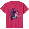 imageMarvel Silver Surfer and Galactus Retro Sixties Stylized TShirtRed Heather