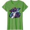 imageMarvel Silver Surfer and Galactus Retro Vintage Comic Style TShirtGrass Green