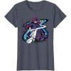 imageMarvel Silver Surfer and Galactus Retro Vintage Comic Style TShirtHeather Blue