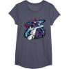 imageMarvel Silver Surfer and Galactus Retro Vintage Comic Style TShirtHeather Blue