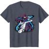 imageMarvel Silver Surfer and Galactus Retro Vintage Comic Style TShirtHeather Blue