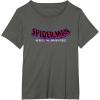 imageMarvel SpiderMan Across the SpiderVerse Movie Logo TShirtAsphalt Grey