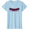 imageMarvel SpiderMan Across the SpiderVerse Movie Logo TShirtBaby Blue