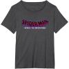 imageMarvel SpiderMan Across the SpiderVerse Movie Logo TShirtDark Heather Grey