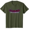 imageMarvel SpiderMan Across the SpiderVerse Movie Logo TShirtOlive Green