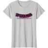 imageMarvel SpiderMan Across the SpiderVerse Movie Logo TShirtSilver Grey