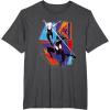 imageMarvel SpiderMan Across the SpiderVerse Three Spiders TShirtDark Heather Grey