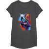 imageMarvel SpiderMan Across the SpiderVerse Three Spiders TShirtDark Heather Grey