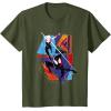 imageMarvel SpiderMan Across the SpiderVerse Three Spiders TShirtOlive Green