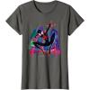 imageMarvel SpiderMan Miles Morales Graffiti City TShirtAsphalt Grey