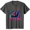 imageMarvel SpiderMan Miles Morales Graffiti City TShirtAsphalt Grey