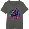 imageMarvel SpiderMan Miles Morales Graffiti City TShirtAsphalt Grey