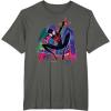imageMarvel SpiderMan Miles Morales Graffiti City TShirtAsphalt Grey