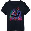 imageMarvel SpiderMan Miles Morales Graffiti City TShirtBlack