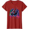 imageMarvel SpiderMan Miles Morales Graffiti City TShirtCranberry Red