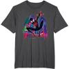 imageMarvel SpiderMan Miles Morales Graffiti City TShirtDark Heather Grey