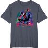 imageMarvel SpiderMan Miles Morales Graffiti City TShirtHeather Blue