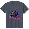 imageMarvel SpiderMan Miles Morales Graffiti City TShirtHeather Blue