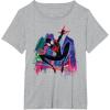 imageMarvel SpiderMan Miles Morales Graffiti City TShirtHeather Grey