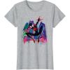imageMarvel SpiderMan Miles Morales Graffiti City TShirtHeather Grey
