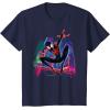 imageMarvel SpiderMan Miles Morales Graffiti City TShirtNavy Blue