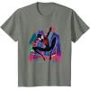 imageMarvel SpiderMan Miles Morales Graffiti City TShirtOlive Heather