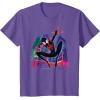 imageMarvel SpiderMan Miles Morales Graffiti City TShirtPurple Heather