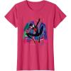 imageMarvel SpiderMan Miles Morales Graffiti City TShirtRed Heather