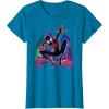 imageMarvel SpiderMan Miles Morales Graffiti City TShirtSapphire Blue