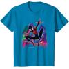 imageMarvel SpiderMan Miles Morales Graffiti City TShirtSapphire Blue