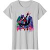 imageMarvel SpiderMan Miles Morales Graffiti City TShirtSilver Grey