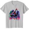 imageMarvel SpiderMan Miles Morales Graffiti City TShirtSilver Grey