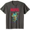 imageMarvel SpiderMan and Avengers Retro Silver Age Super Heroes TShirtAsphalt Grey